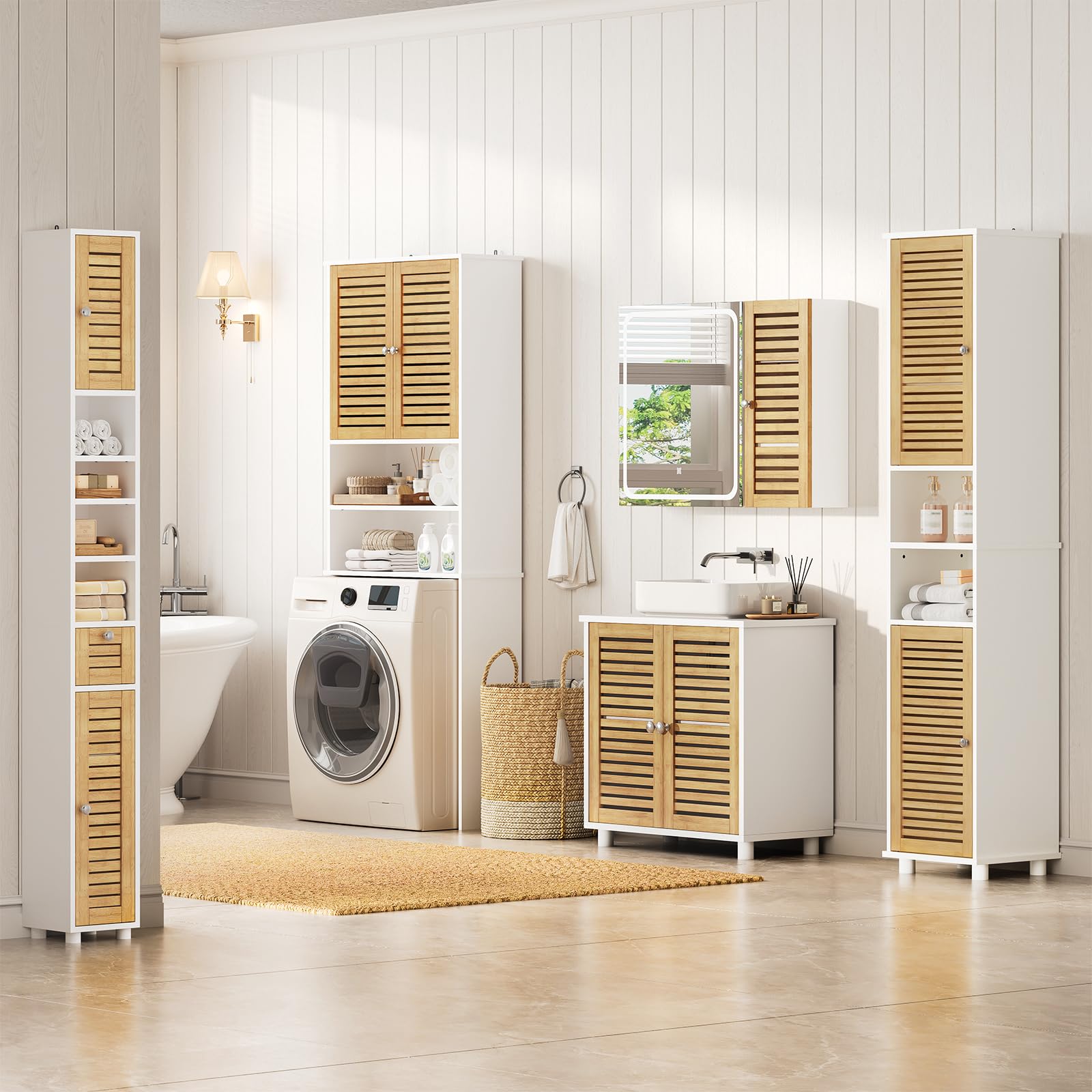 forabamb-waschbeckenunterschrank-mit-bambust-ren-30-x-60-x-60-cm-wei-badschrank- image 2