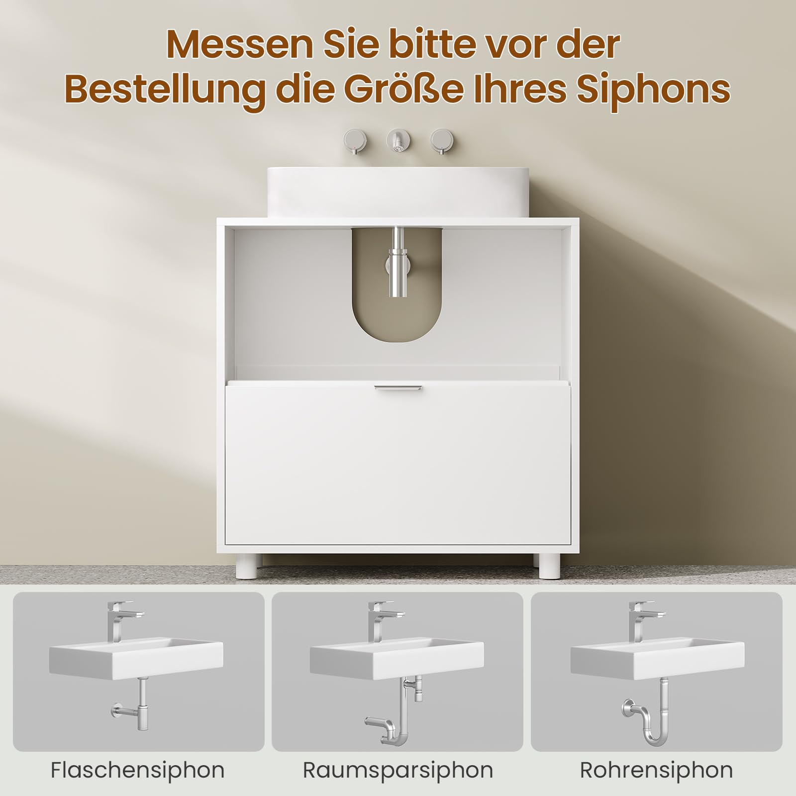 forabamb-waschbeckenunterschrank-wei-30x85x60-cm-badunterschrank-mit-2-schublade image 7