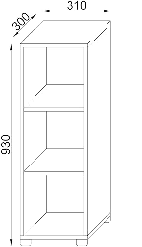 vcm-standregal-wei-benas-31x30x93-cm-3-f-cher-holzwerkstoff image 7