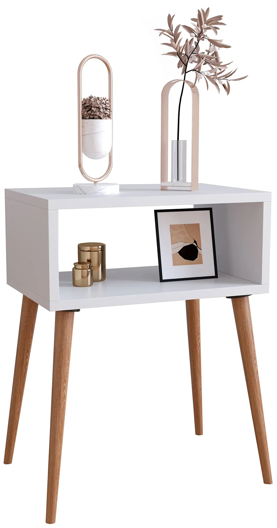 vcm-nachttisch-singol-m-wei-45x30x57-cm-1-offenes-fach-skandinavischer-retro-loo image 1