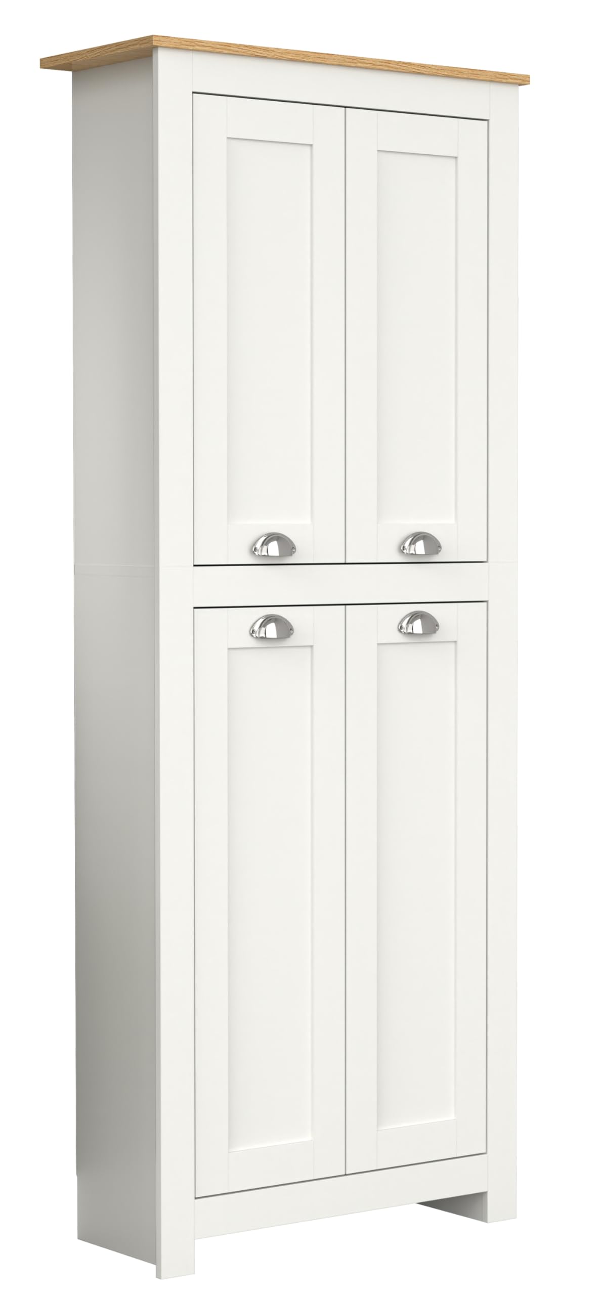 vcm-balusa-holz-flurschrank-5-f-cher-4-dreht-ren-h-184-x-b-72-x-t-32-cm-elegante image 6