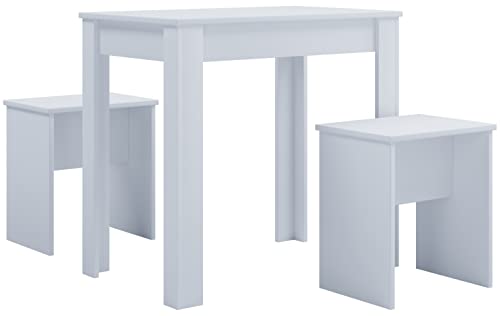 vcm-esal-l-essgruppe-k-chentisch-set-aus-holz-mit-zwei-sitzb-nken-tisch-ca-75x80 image 5