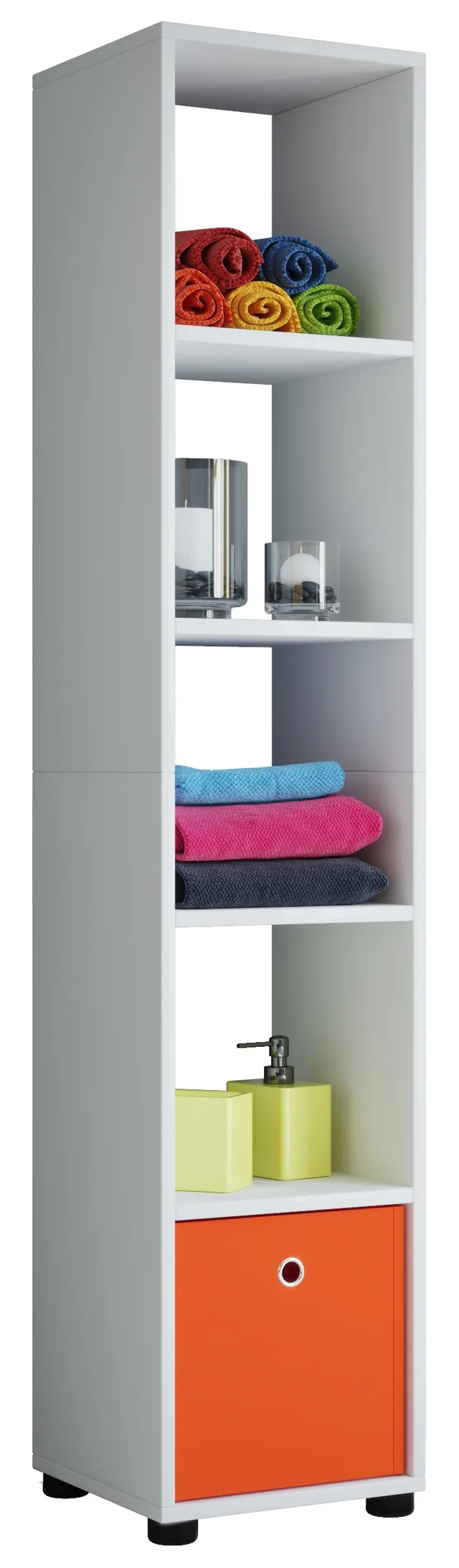 vcm-badm-bel-hochschrank-wei-31-x-30-x-152-cm-5-f-cher-badezimmerschrank image 1
