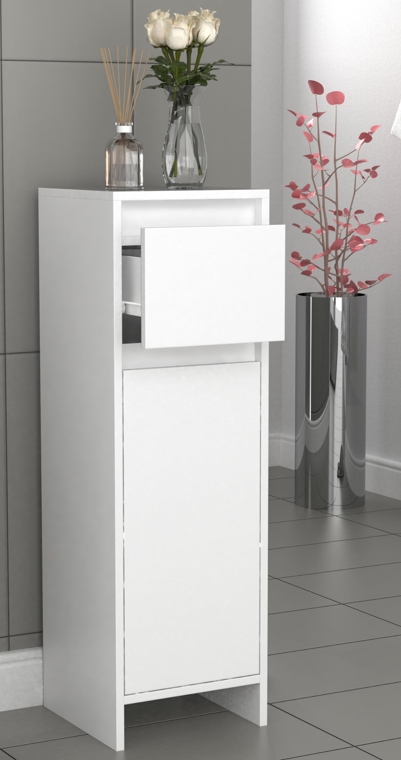 vcm-badm-bel-midischrank-malira-wei-30x30x95-cm-1-grifflose-dreht-r-1-schublade- image 2