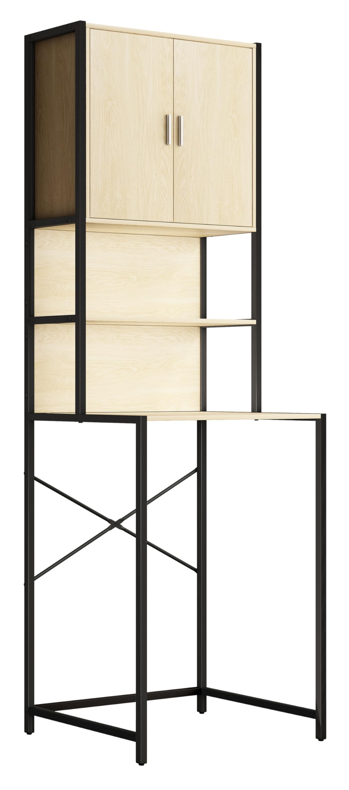 vcm-edino-waschmaschinen-bauschrank-h-189-x-b-64-x-t-48-cm-metall-seitenteile-ho image 5