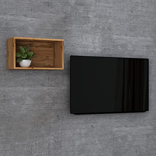 vcm-wandregal-honig-eiche-50x28x30-cm-1-fach-holzwerkstoff-aufbewahrung image 7