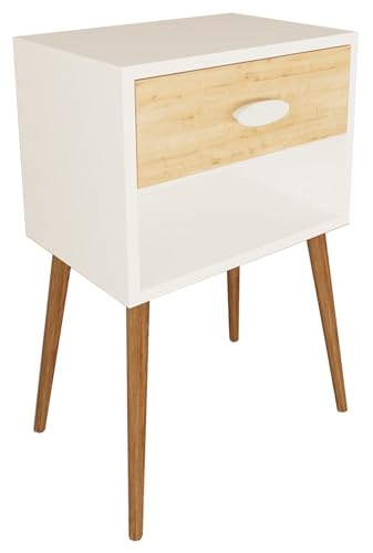 vcm-singol-xl-nachttisch-wei-honig-eiche-45x30x70-cm-1-schublade-skandinavisches image 5