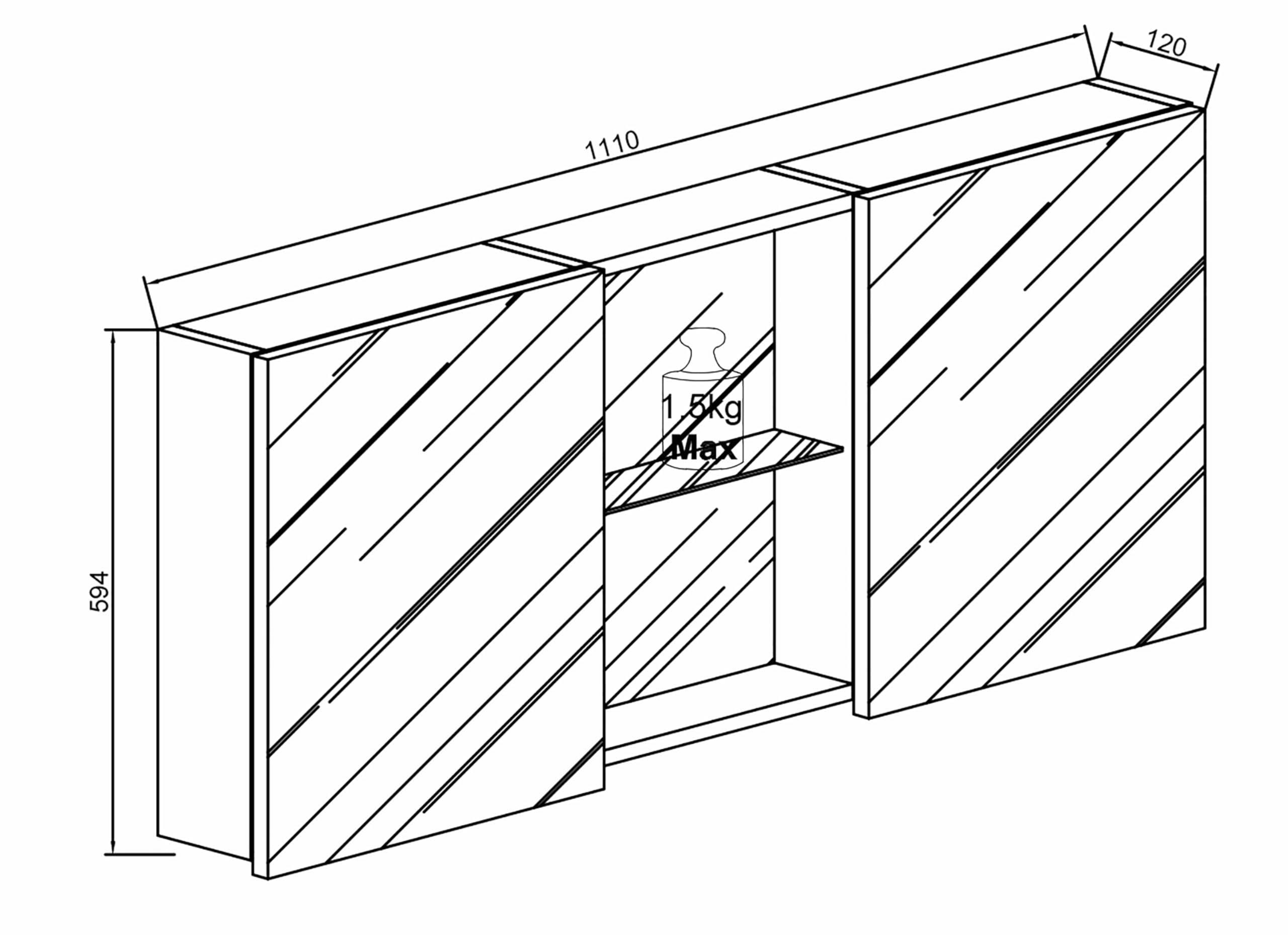vcm-badm-bel-spiegelschrank-cosila-honig-eiche-112x12x59-cm-2-t-ren-6-f-cher image 3