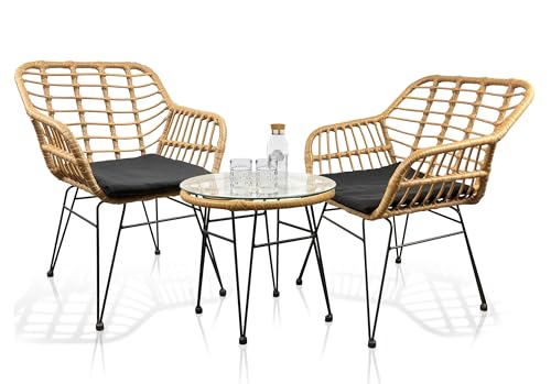 vcm-gartenm-bel-set-braun-3-teilig-2-st-hle-mit-polstern-und-runder-tisch-stahl- image 6
