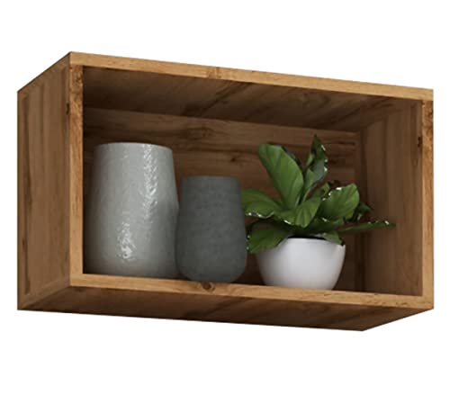 vcm-wandregal-honig-eiche-50x28x30-cm-1-fach-holzwerkstoff-aufbewahrung image 6