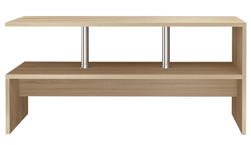 vcm-couchtisch-sonoma-eiche-90x60x42-cm-1-fach-holzwerkstoff-sofatisch image 8