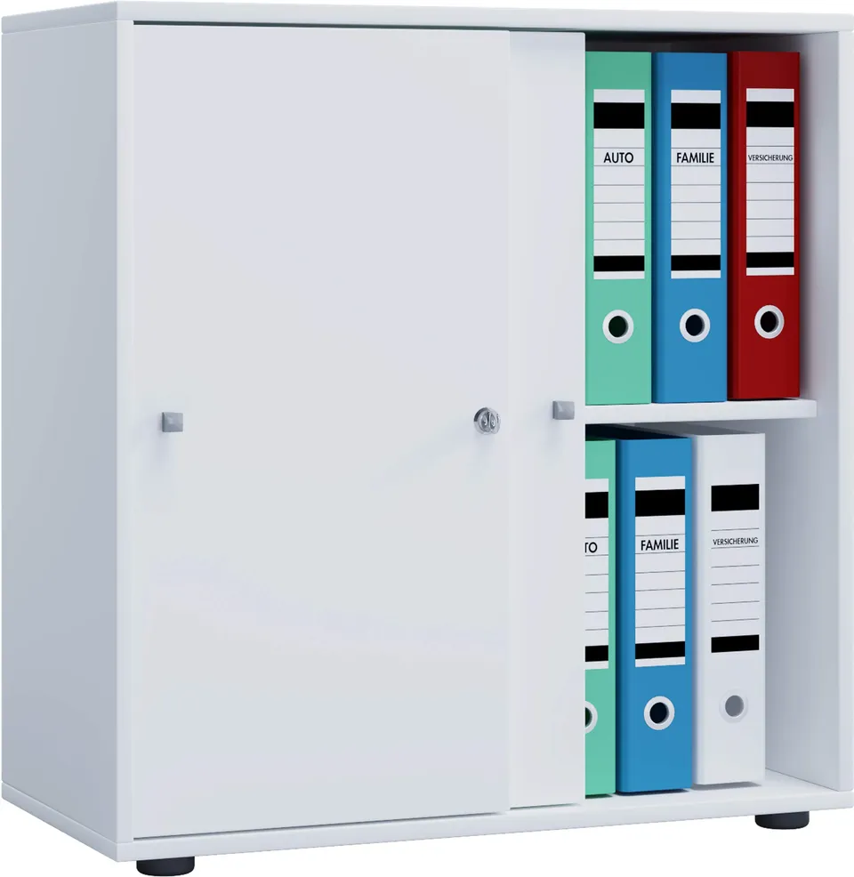 vcm-b-roschrank-wei-70x37x73-cm-2-t-ren-2-f-cher-aktenschrank image 1