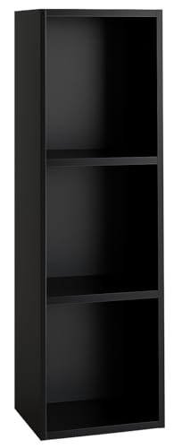 vcm-b-roregal-schwarz-34x30x107-cm-standregal-mit-3-f-chern-holzwerkstoff-b-cher image 8