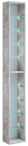 vcm-rasato-xl-holz-cd-dvd-regal-standregal-mit-esg-sicherheitsglas-h-155-x-b-21- image 7