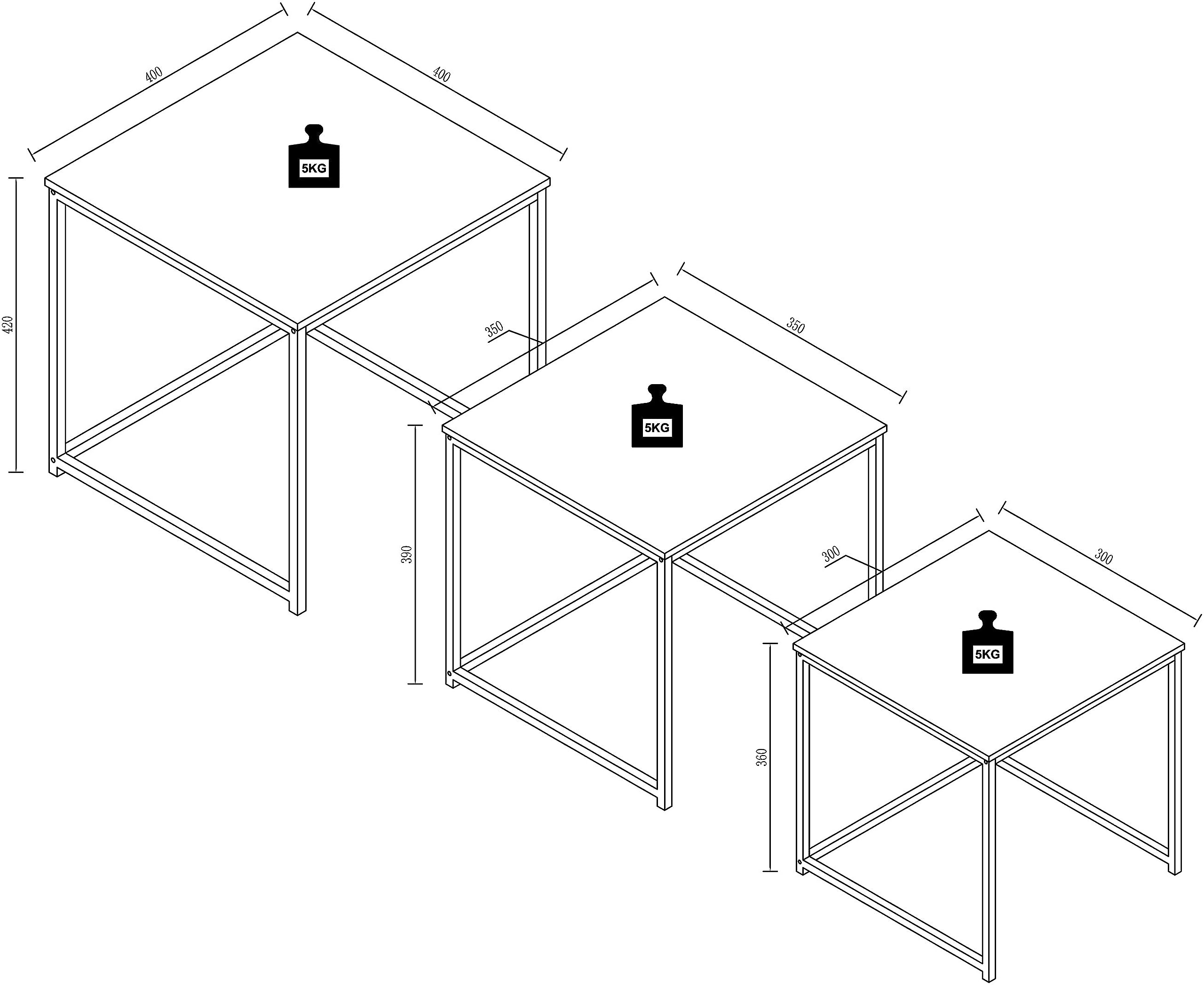 vcm-beistelltisch-couchtisch-set-wei-3-teilig-40x42x40-cm-holzwerkstoff image 3
