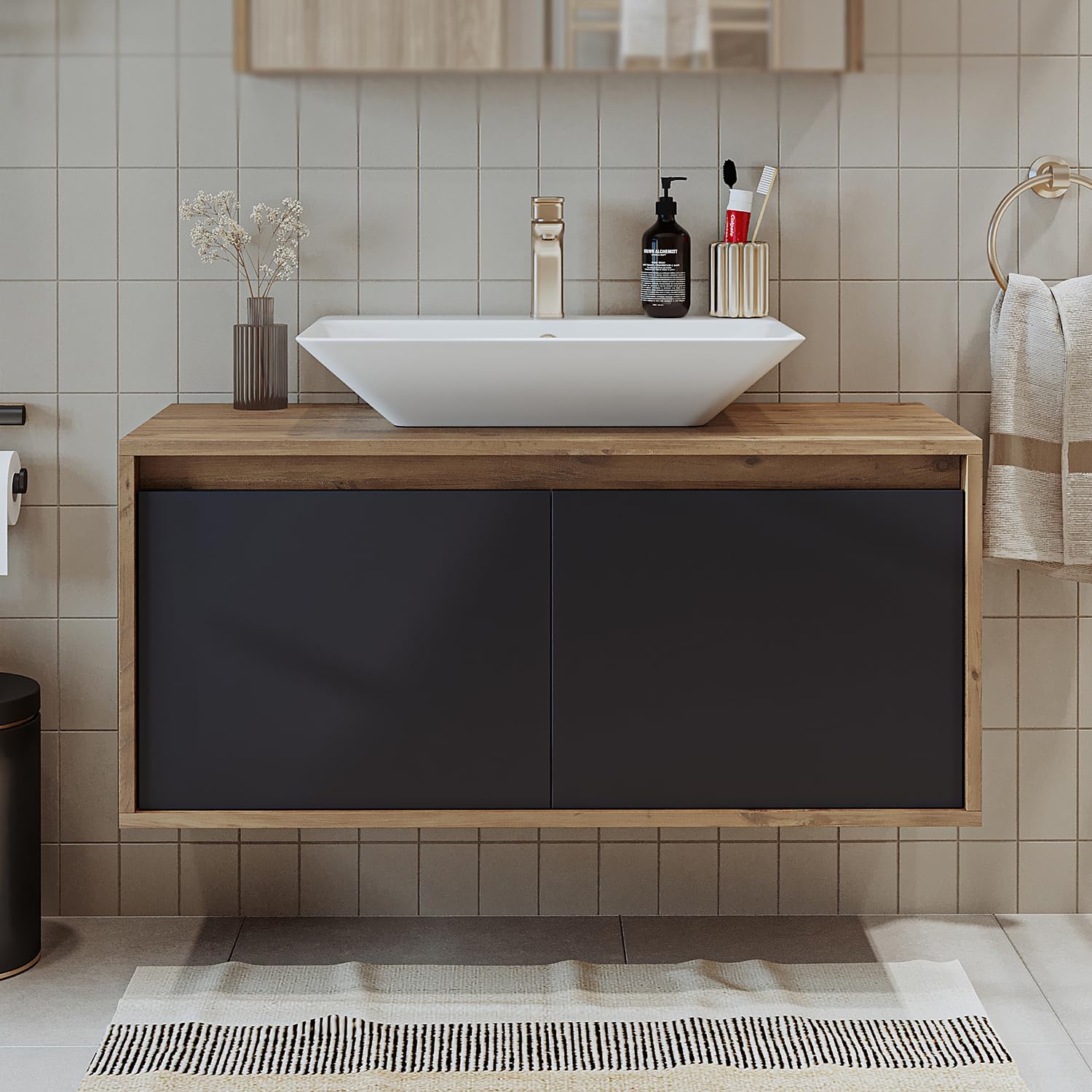 roomart-badm-bel-atlantic-keramik-waschbecken-mit-unterschrank-100-cm-anthrazit- image 4
