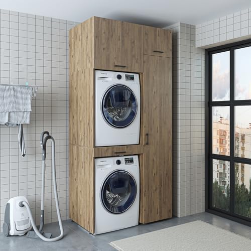 roomart-waschmaschinenschrank-112-cm-berbauschrank-f-r-waschmaschine-trockner-ei image 8