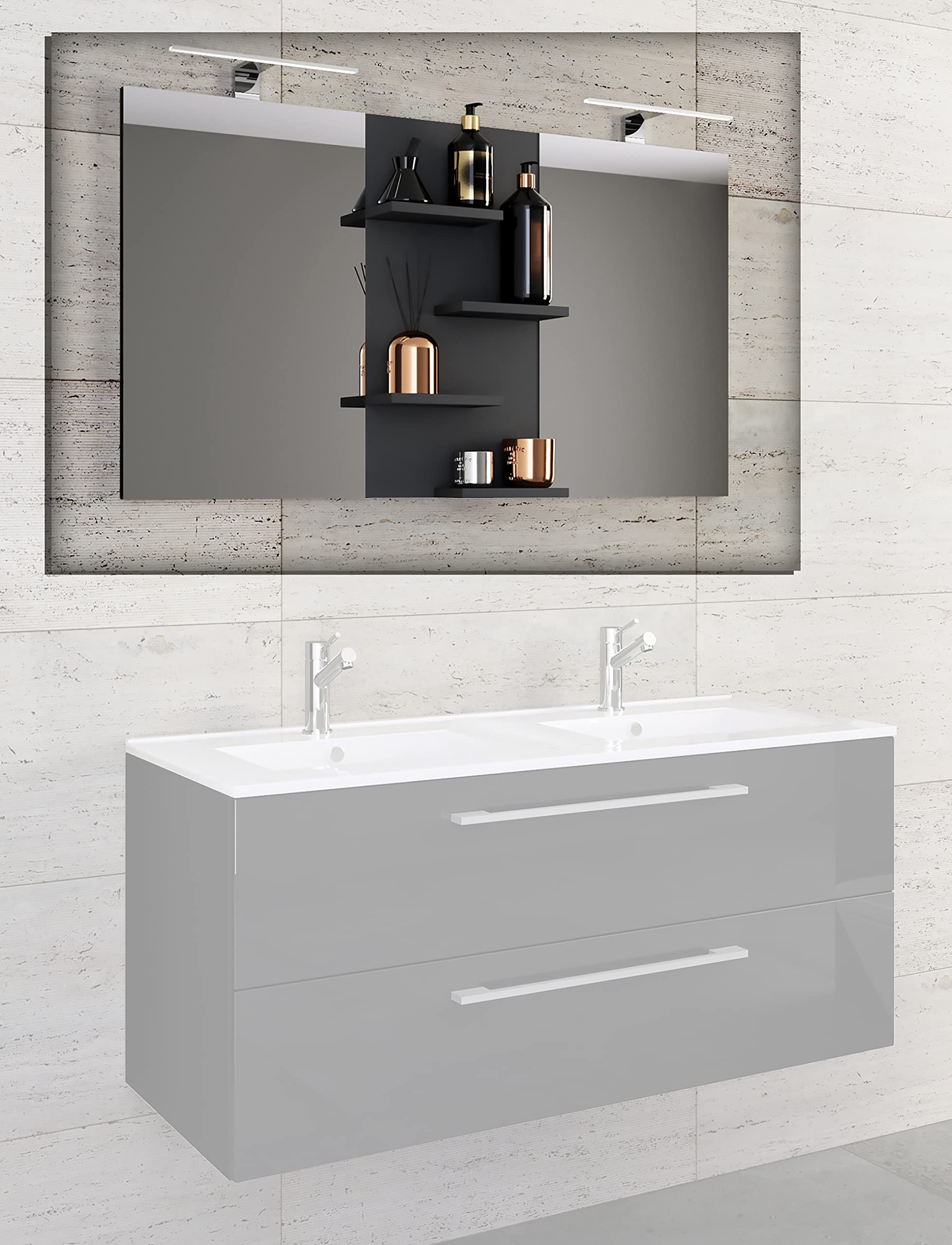 vcm-badspiegel-schwarz-112x12x59-cm-3-f-cher-moderne-spiegelablage image 3