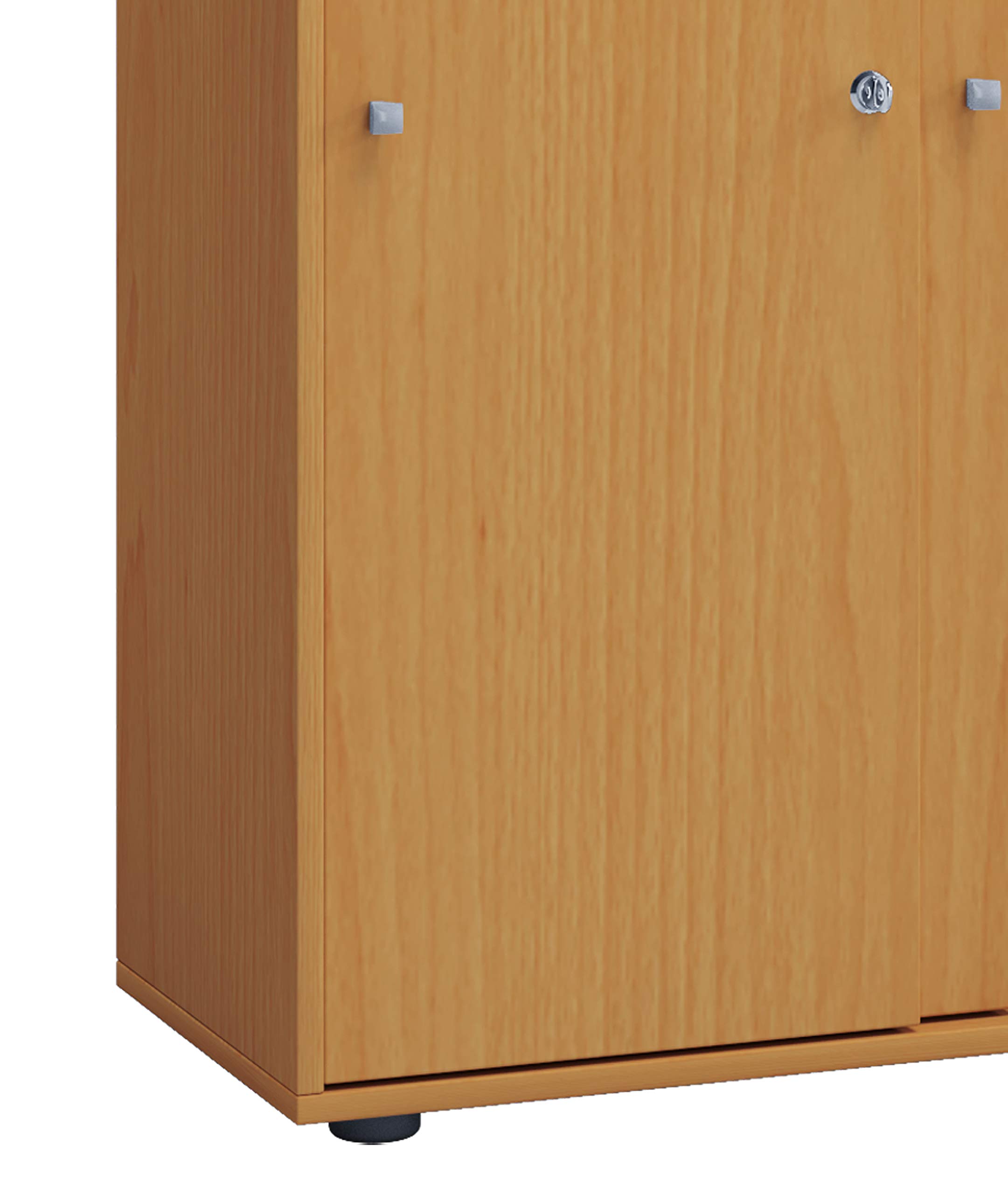vcm-b-roschrank-lona-buche-70x37x184-cm-2-t-ren-5-f-cher-holzwerkstoff image 3