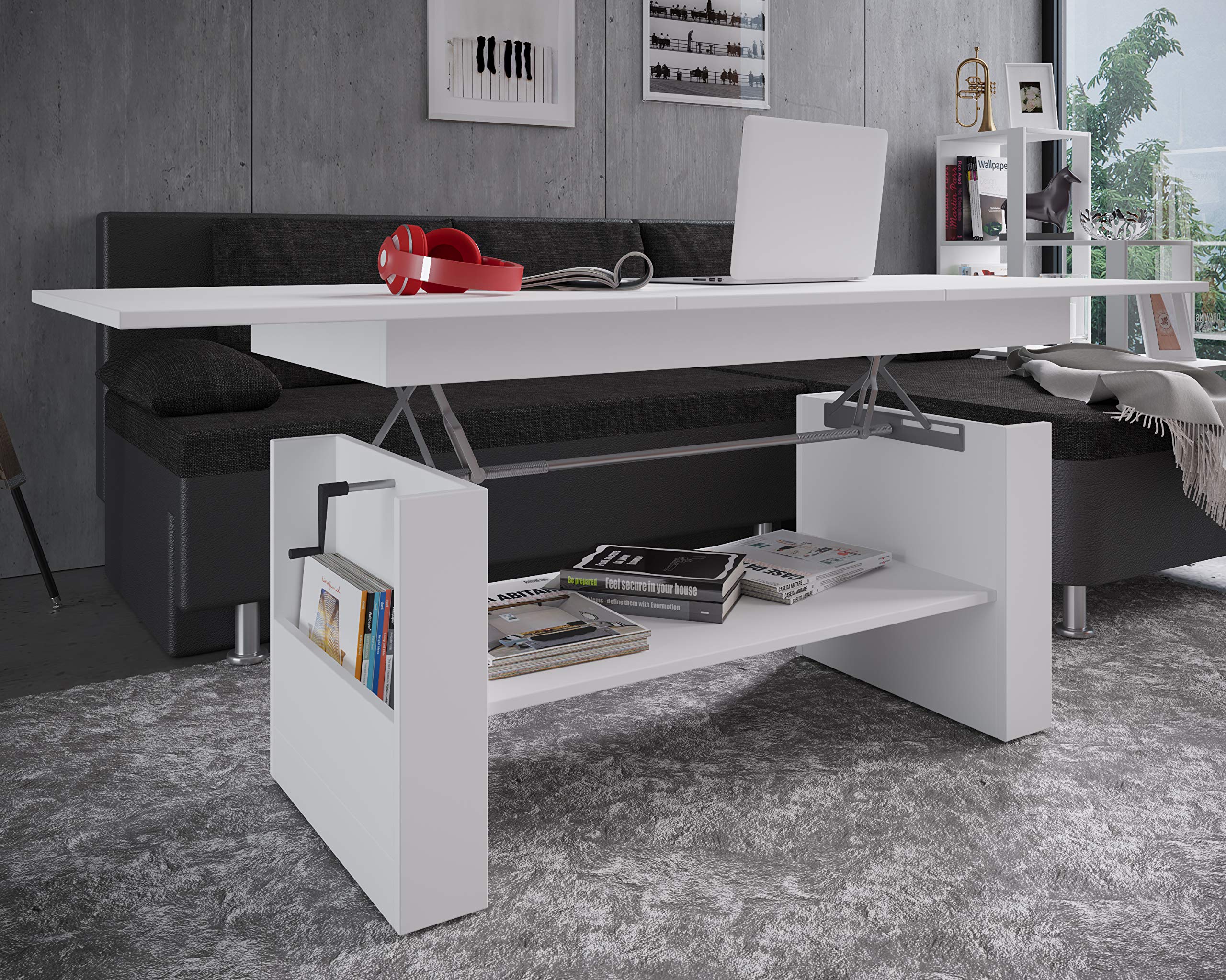 vcm-couchtisch-wei-115x58x52-cm-3-f-cher-h-henverstellbar image 2