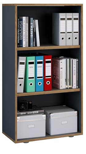 vcm-b-roregal-anthrazit-60x33x110-cm-3-f-cher-standregal-holzwerkstoff image 7