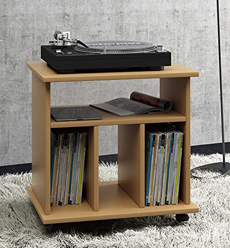 vcm-beistelltisch-buche-60x45x59-cm-mit-4-f-chern-und-rollen-holzwerkstoff-set image 8