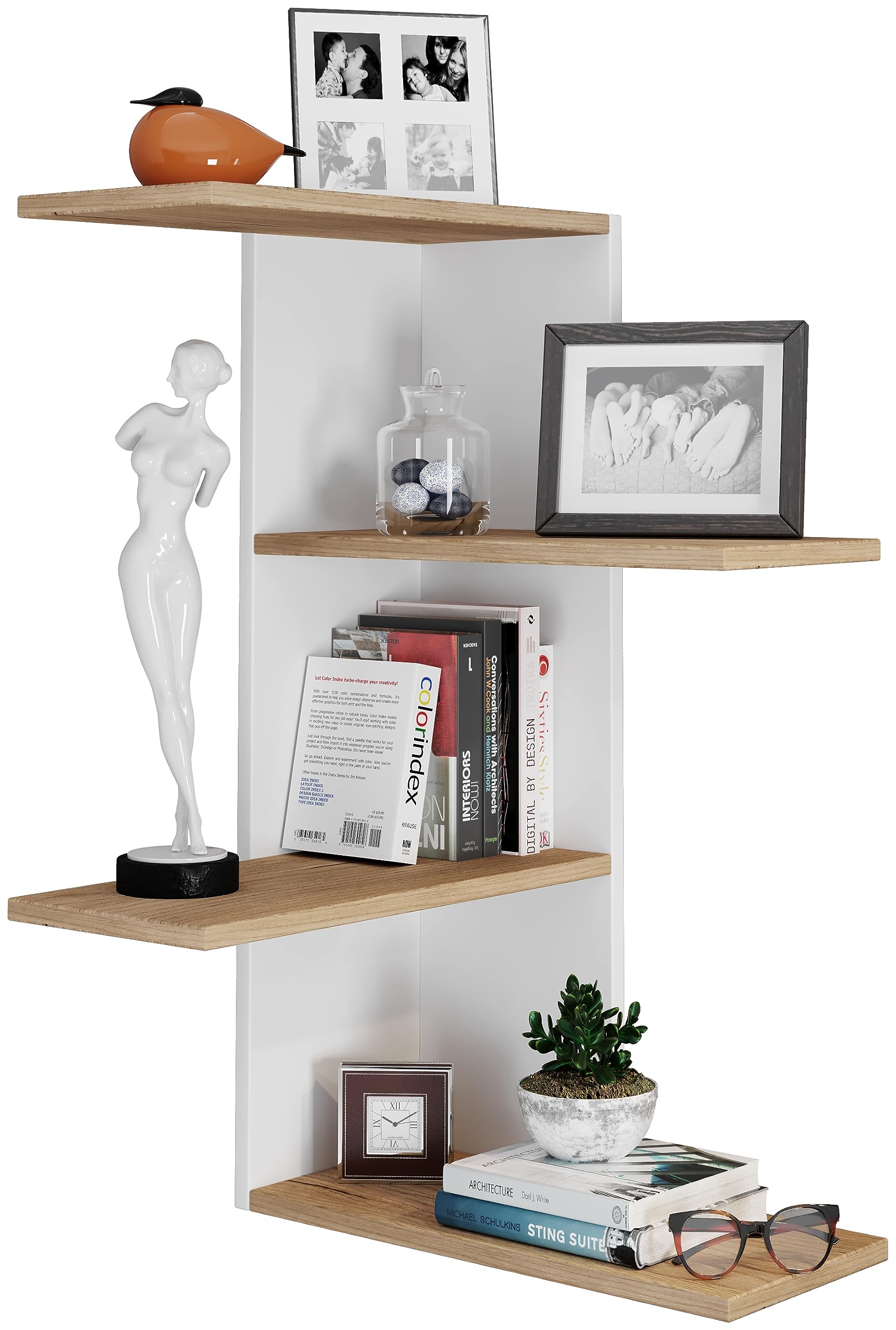 vcm-wandregal-wei-45x45x77-cm-3-f-cher-holzwerkstoff image 5