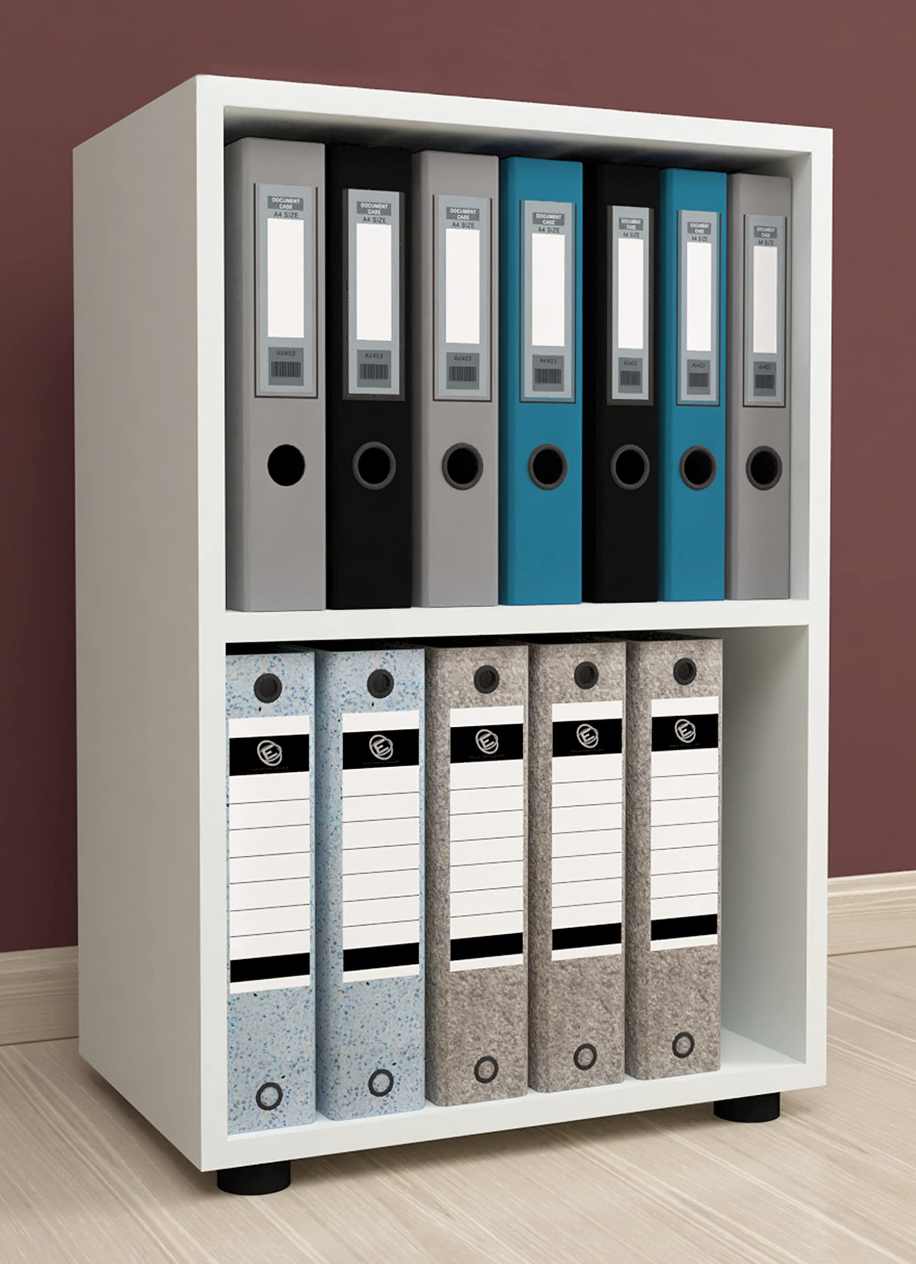 vcm-b-roregal-wei-standregal-mit-2-f-chern-49x32x74-cm-b-cherregal-aktenregal image 2