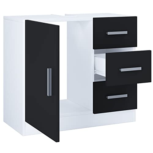 vcm-badm-bel-waschbeckenunterschrank-wei-schwarz-63x30x56-cm-1-t-r-1-fach image 7