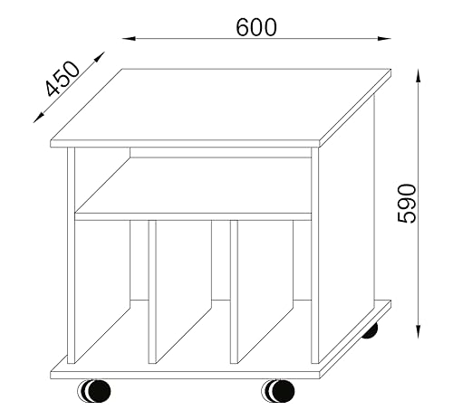 vcm-beistelltisch-wei-60x45x59-cm-mit-rollen-4-f-cher-holzwerkstoff-mobiler-sofa image 8