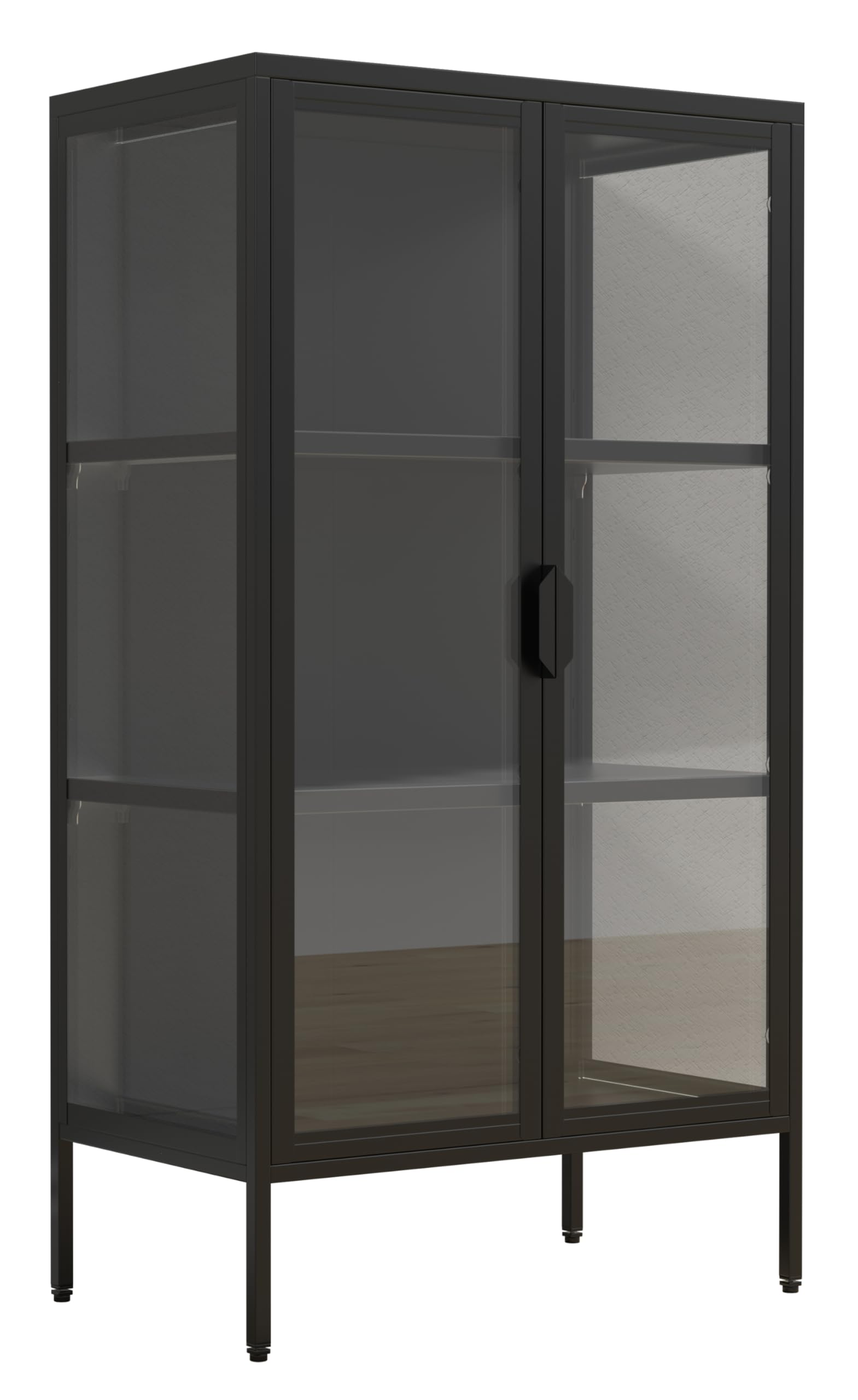 vcm-standvitrine-floka-schwarz-60-x-35-x-110-cm-2-glast-ren-3-f-cher image 4