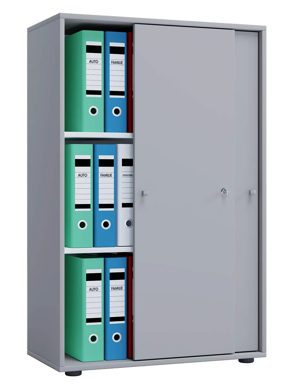 vcm-b-roschrank-grau-70-x-40-x-111-cm-2-t-ren-3-f-cher-aktenschrank image 1
