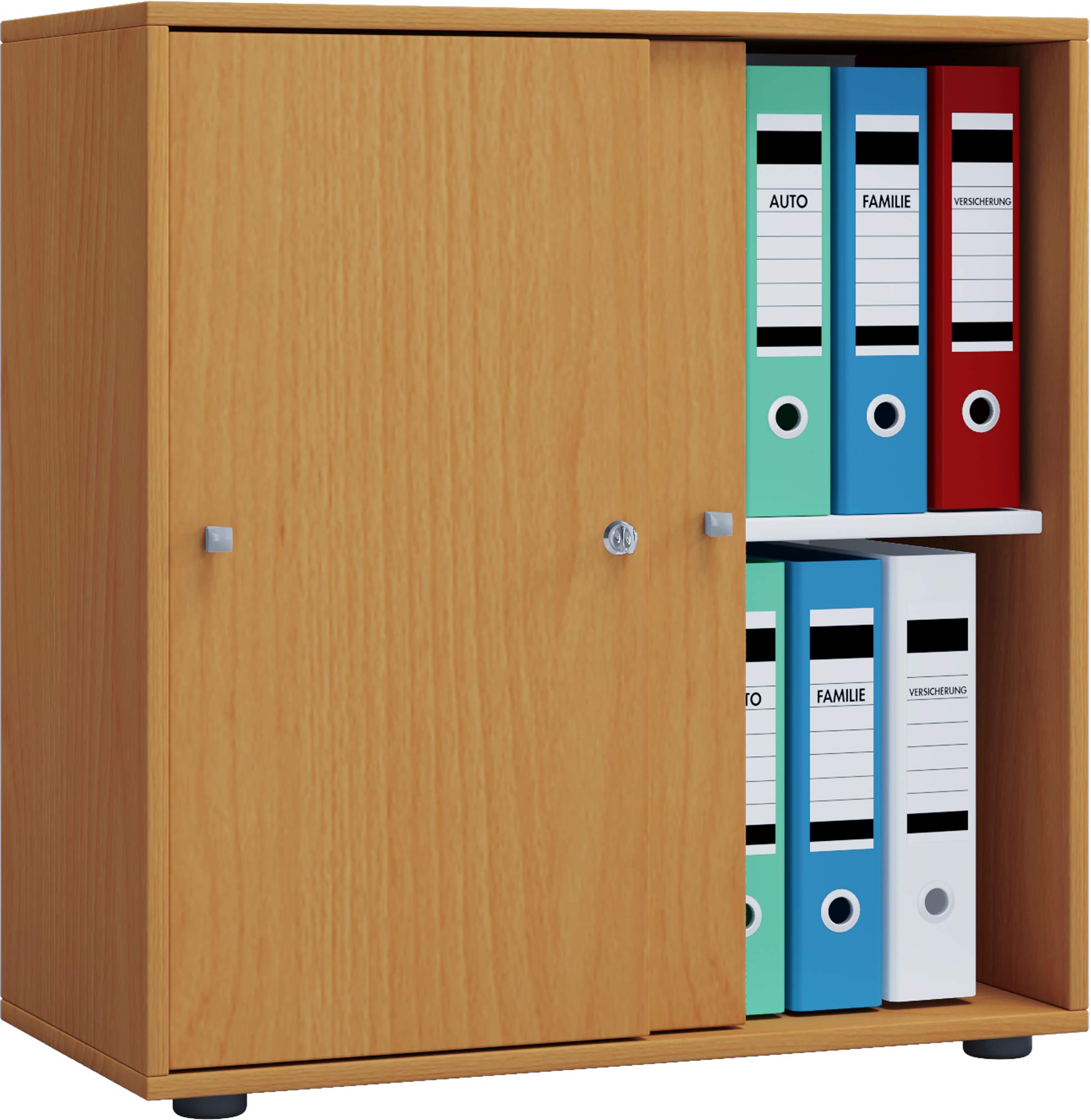 vcm-b-roschrank-wei-70x37x73-cm-2-t-ren-2-f-cher-aktenschrank image 6