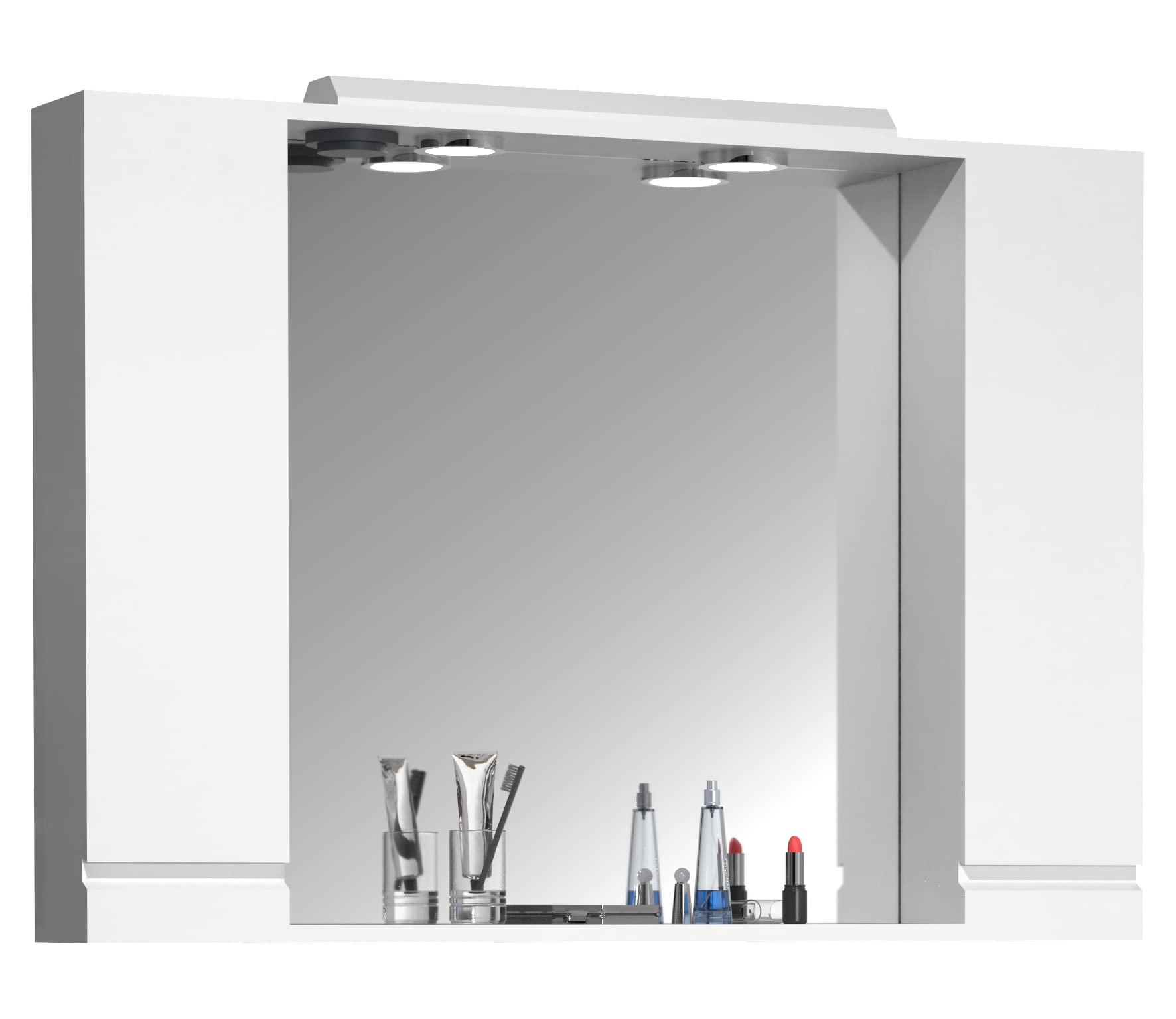 vcm-badm-bel-spiegelschrank-anthrazit-100-x-14-x-71-cm-mit-2-dreht-ren-und-3-f-c image 4