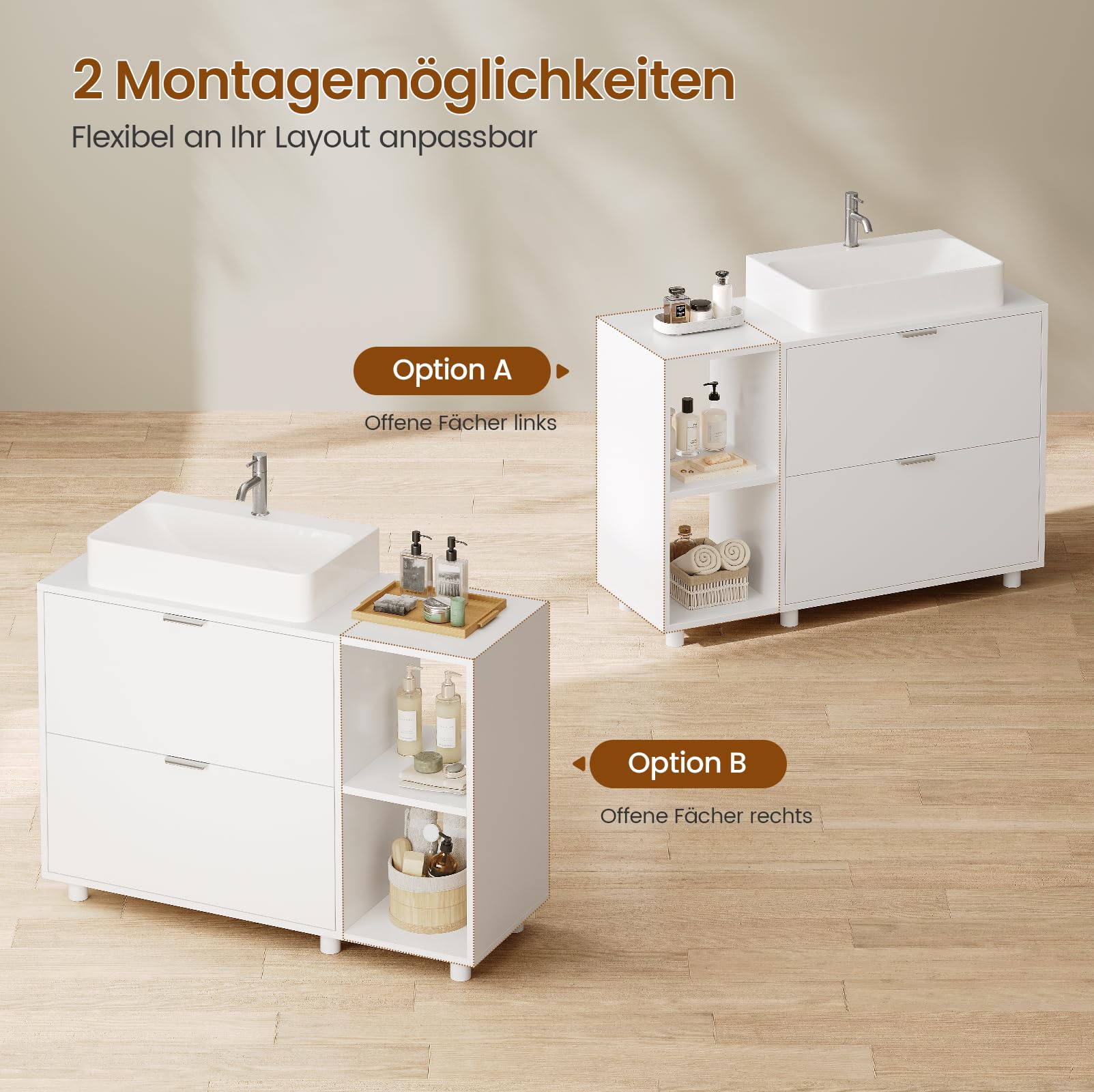 forabamb-waschbeckenunterschrank-wei-30x85x60-cm-badunterschrank-mit-2-schublade image 5