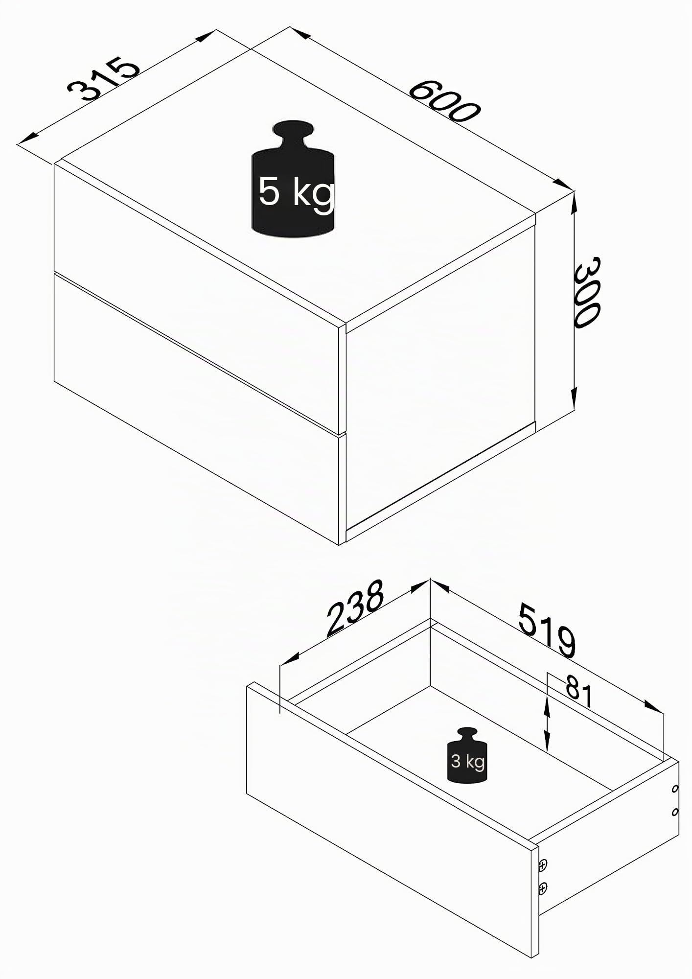 vcm-usal-l-60-cm-nachtschrank-als-wandboard-mit-2-schubladen-h-30-x-b-60-x-t-32- image 3