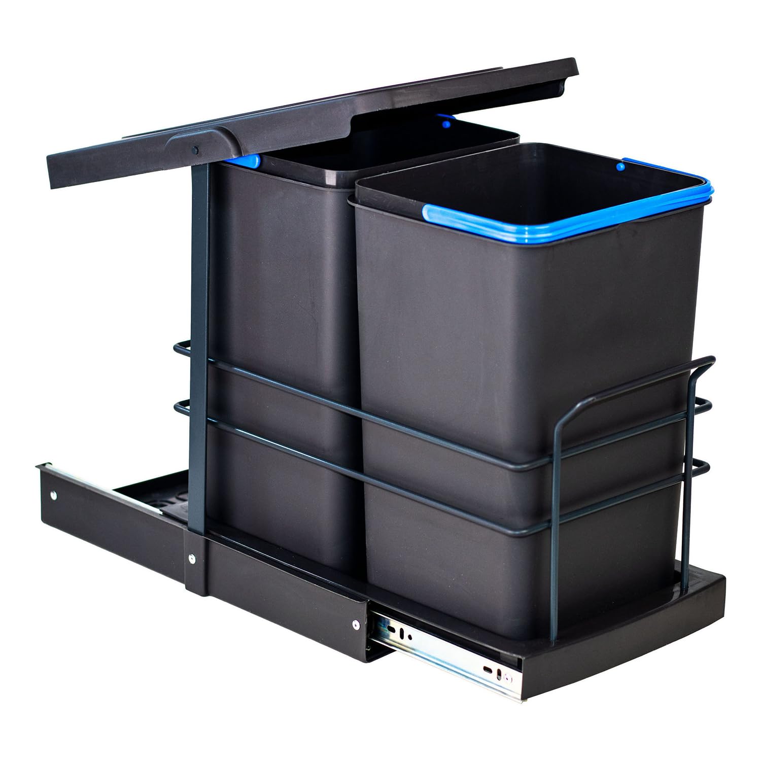 roomart-einbau-m-lleimer-k-che-ausziehbar-2x12l-m-lltrennsystem-unterschrank-hel image 3