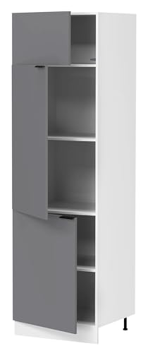 vcm-esilo-k-chenm-bel-unterschrank-wei-anthrazit-60x57x207-cm-3-t-ren-5-f-cher-h image 5