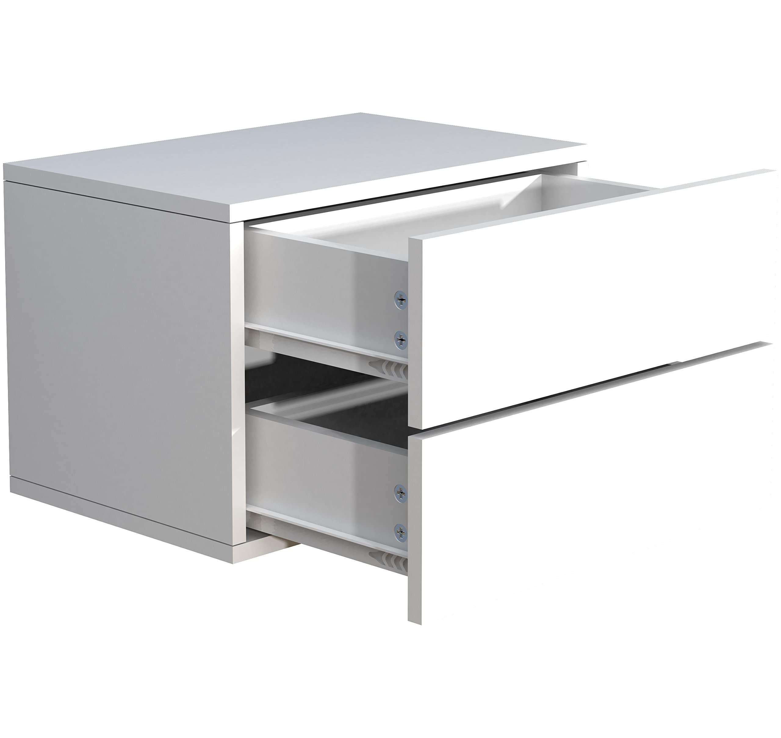 vcm-nachttisch-usal-wei-45-x-32-x-30-cm-wandmontage-2-schubladen image 4