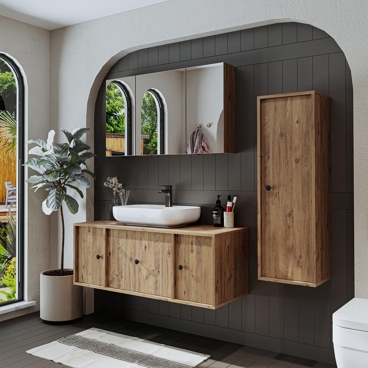 roomart-gusto-badezimmerm-bel-set-120-cm-4-teilig-mit-keramik-waschbecken-eiche image 6