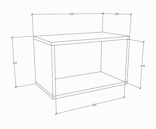 vcm-arila-s-wandregal-h-ngend-holz-50x28x30-cm-1-fach-wei image 8