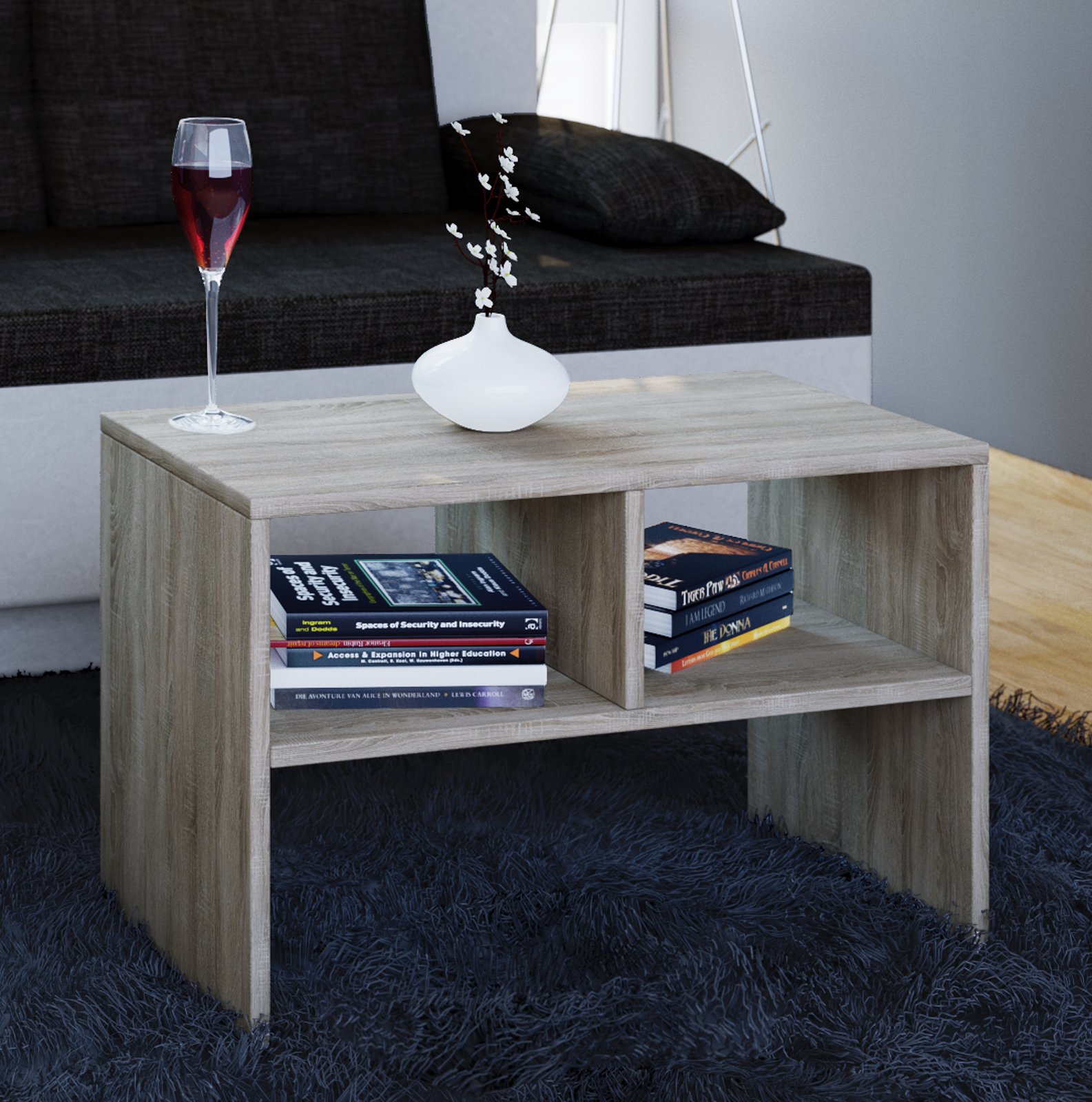 vcm-beistelltisch-s-gerau-sonoma-eiche-63-x-40-x-30-cm-2-f-cher image 3