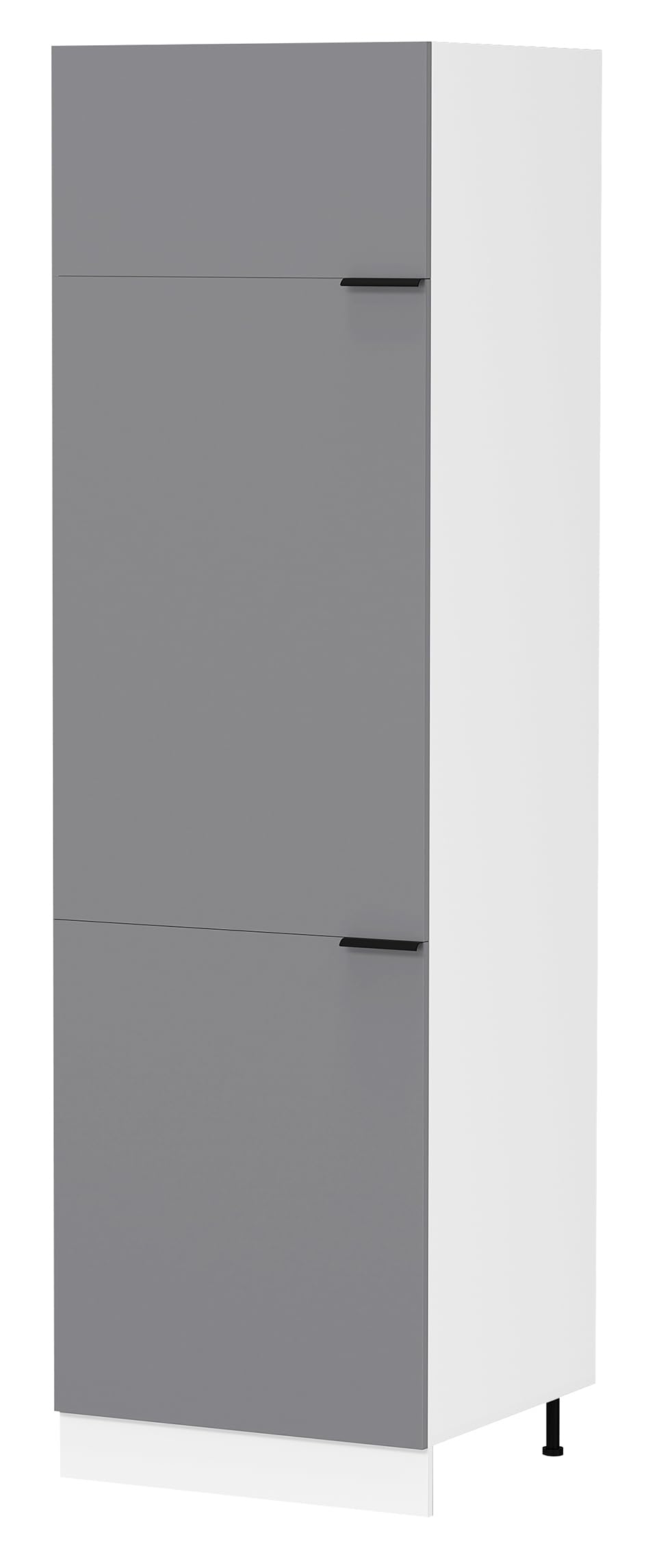 vcm-esilo-k-chenm-bel-unterschrank-wei-anthrazit-60x57x207-cm-3-t-ren-5-f-cher-h image 3