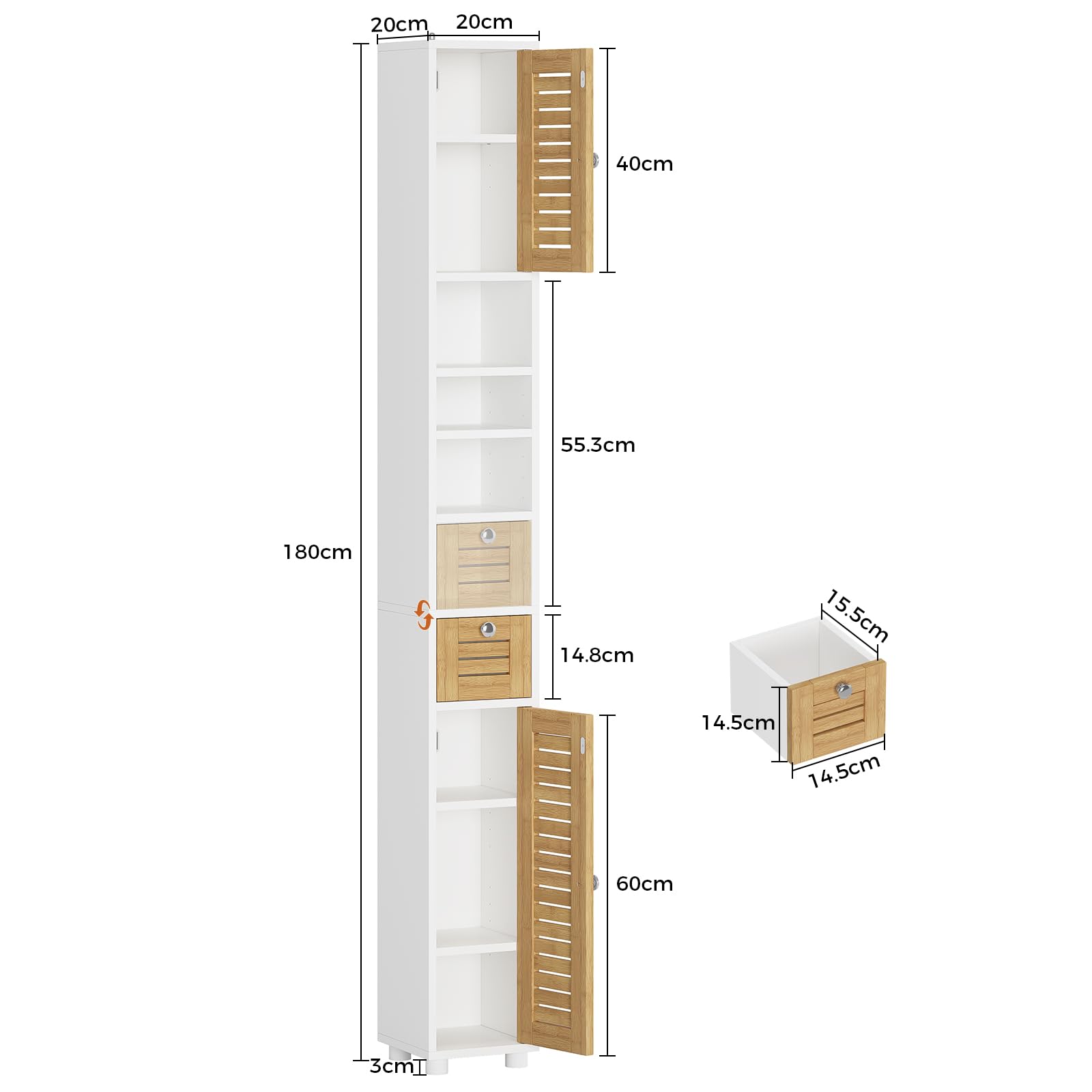 forabamb-badezimmerschrank-hochschrank-20x20x180-cm-4-offene-ablagen-2-bambust-r image 3