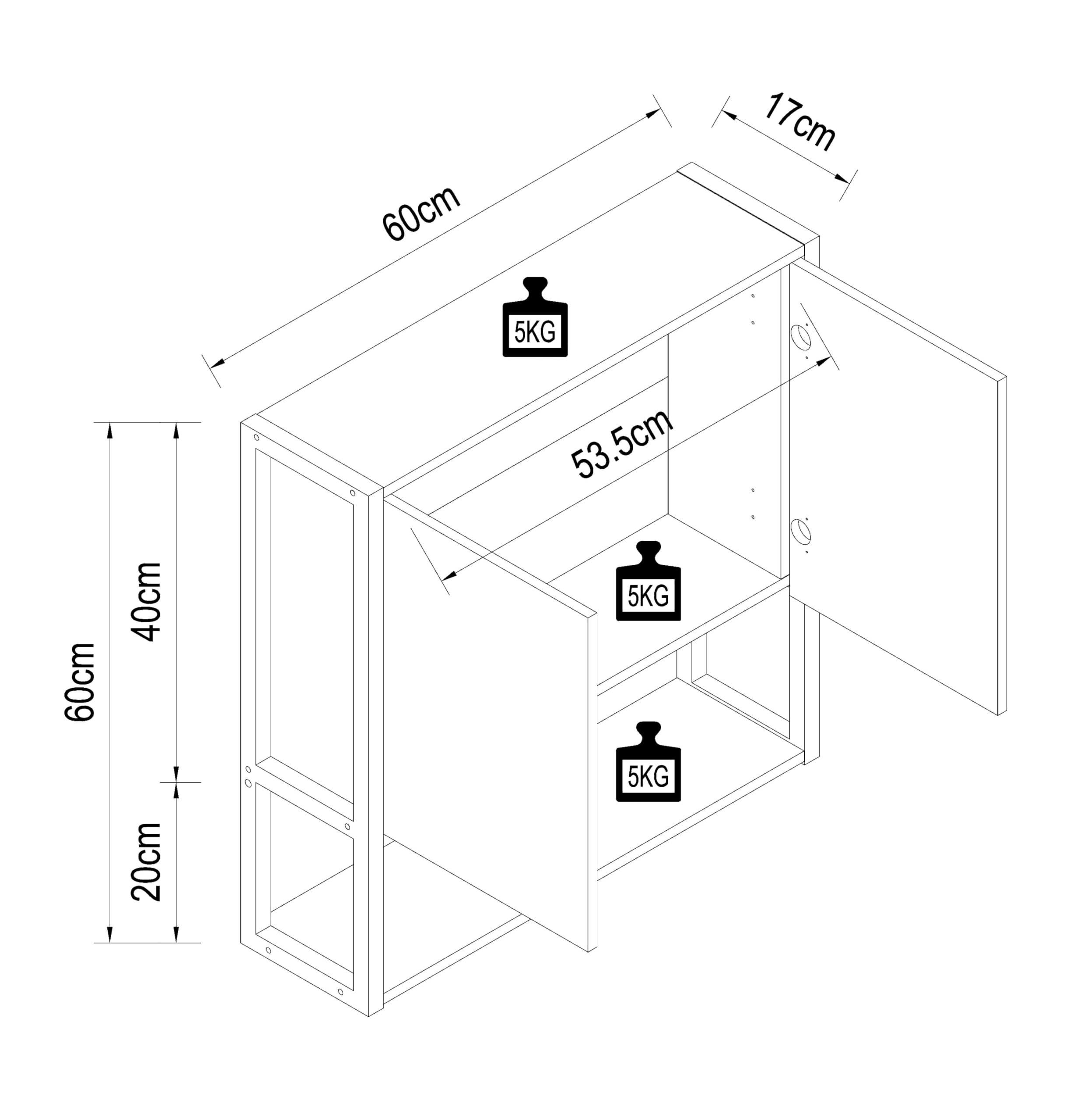 vcm-badm-bel-spiegelschrank-60x17x60-cm-2-t-ren-badspiegelschrank image 3