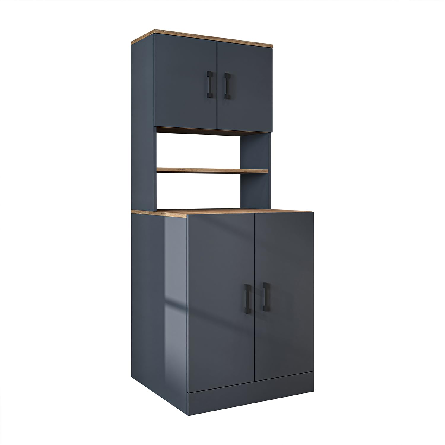 roomart-waschmaschinenschrank-mit-oberschrank-anthrazit-eiche-70-x-180-x-69-cm image 6