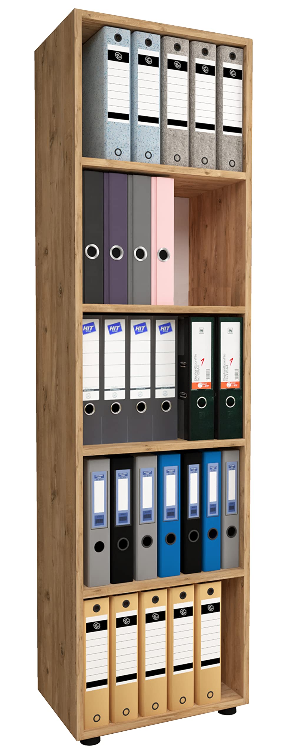 vcm-b-roregal-ulas-5f-holzregal-stehend-178-x-49-x-32-cm-5-offene-f-cher image 1