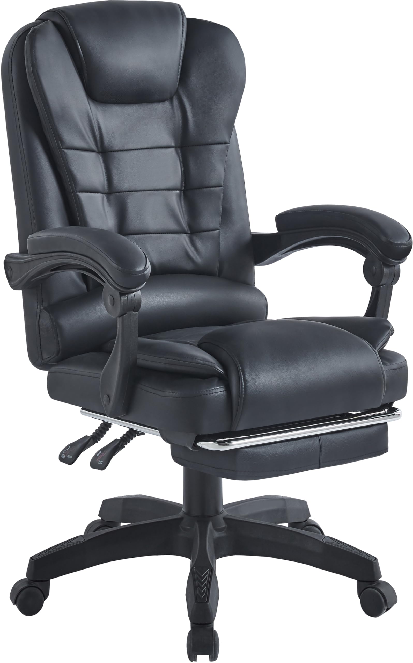 vcm-b-rostuhl-alasko-schwarz-drehstuhl-mit-fu-ablage-ergonomisch-h-henverstellba image 3
