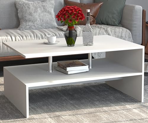 vcm-couchtisch-wei-90x60x42-cm-1-fach-holzwerkstoff-sofatisch-f-r-wohnzimmer image 7