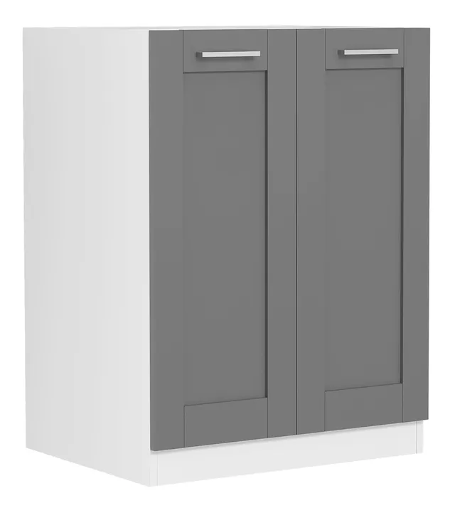 vcm-esilo-k-chenm-bel-unterschrank-wei-anthrazit-60-x-46-x-82-cm-2-t-ren-anricht image 1